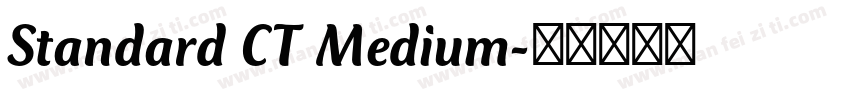 Standard CT Medium字体转换